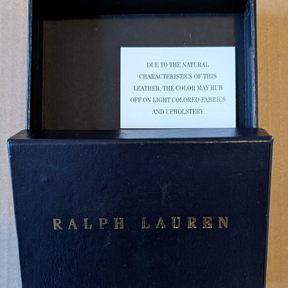 Beautiful Ralph Lauren Icons Black Croc Wallet - New In Original Box - Picture 7 of 10